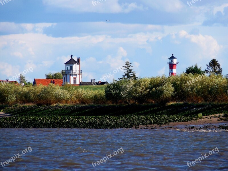 Elbe Seafaring Daymark Lighthouse Beacon