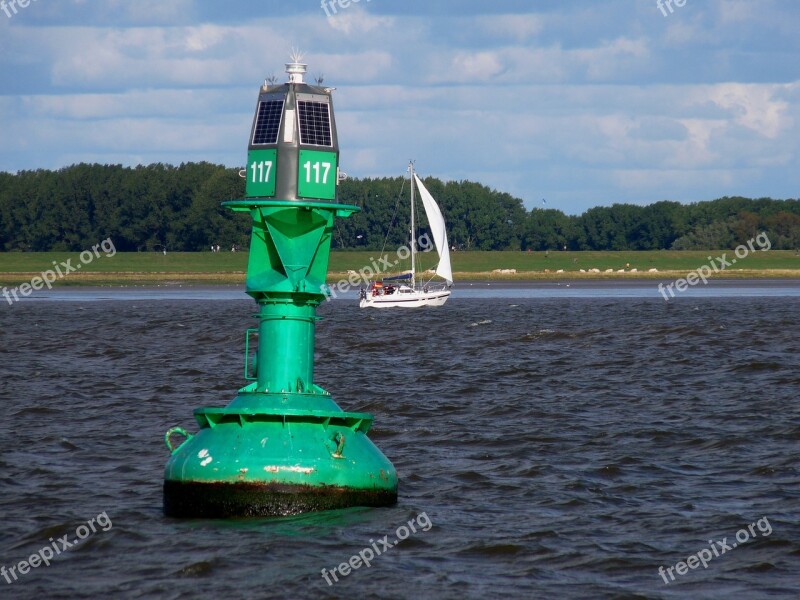 Elbe Seafaring Daymark Lighthouse Beacon