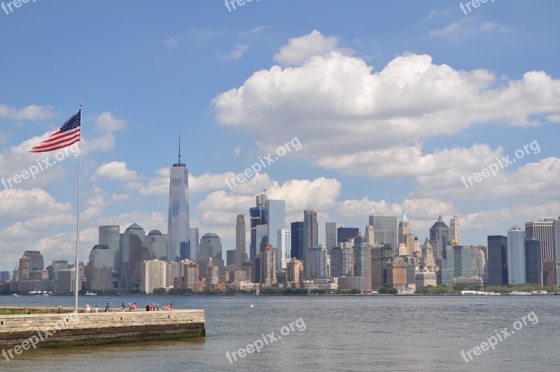 Skyline Newyork Usa Free Photos