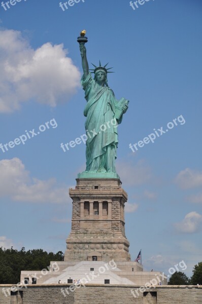 Statue Freedom Usa Statue Of Liberty New York New York