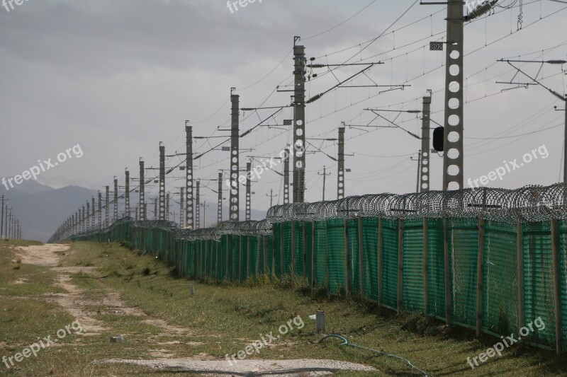 Railway Fences Repeat Free Photos