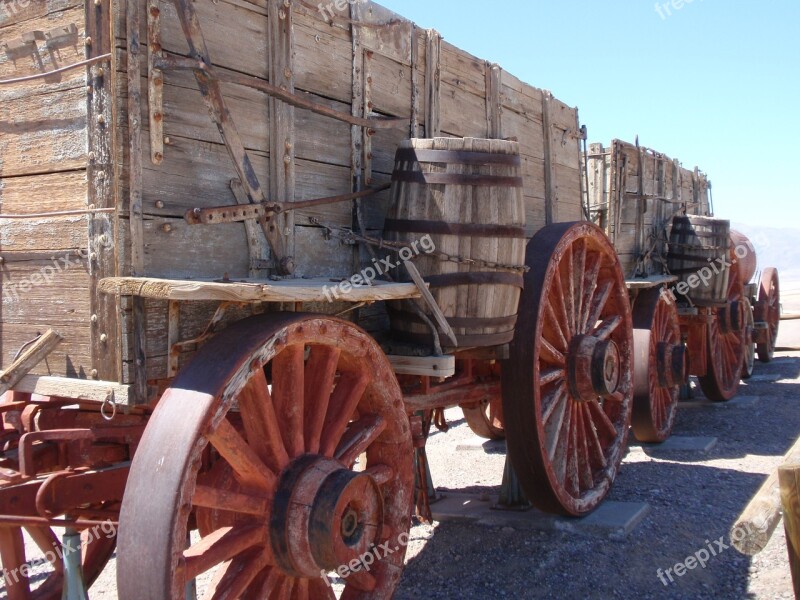 Borax Mine Death Valley Ca Old Wooden