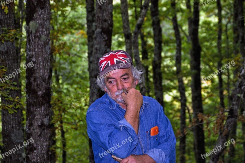 Senior Old Man Septuagenarian Fungaiolo Mushroom Collector