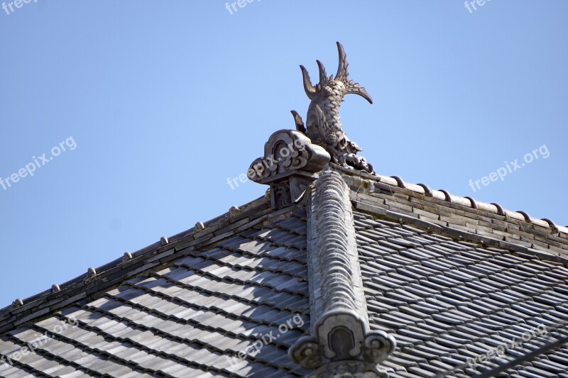 Japan Tile Building Decoration Roof Japanese Style