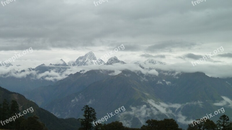 Trek Himalayas Landscape Mountain Trekking