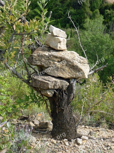 Markup Hiking Scrubland Pebbles Natural Sculpture