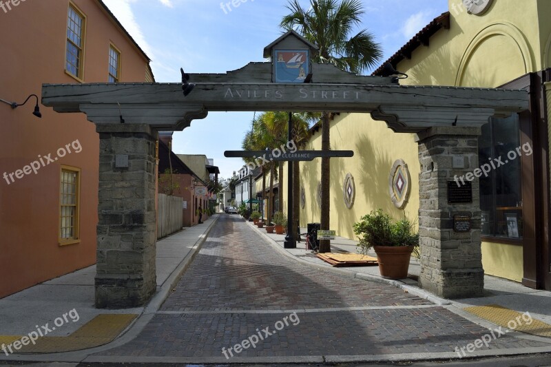 Famous Aviles Street Oldest Street Historic Spanish Culture