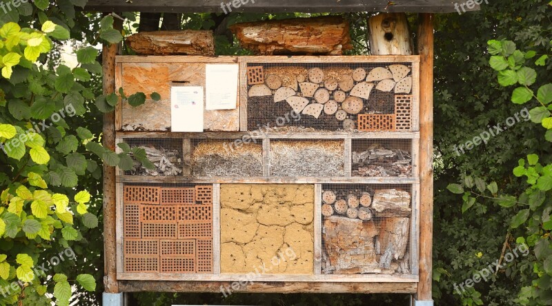 Insect House Nature Conservation Hibernate Insect Hotel Biodiversity