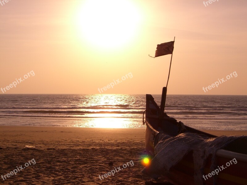 Goa Sunset Vacations Beach Sea