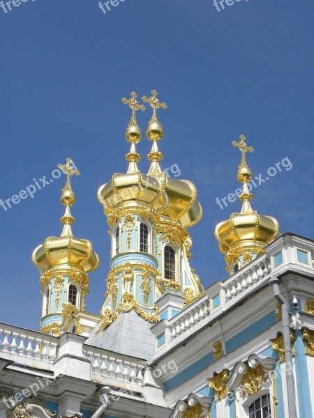 St Petersburg Summer Palace Russia Palace Of Catherine The Great Gold