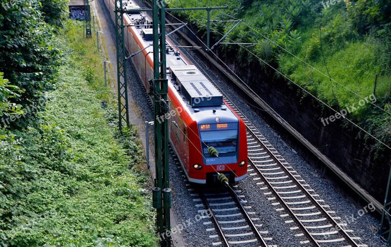 Train Gleise Railway Line Railway Tracks Transport