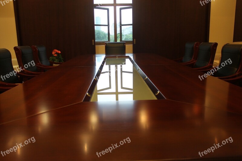 Window Meeting Room Table Free Photos