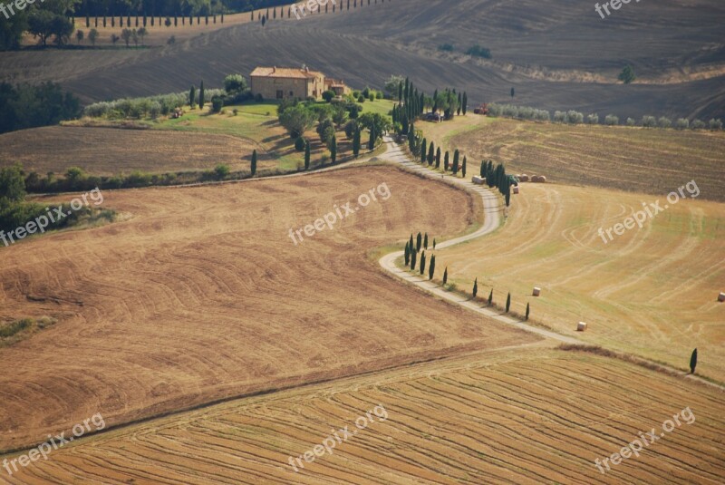 Val D'orcia Landscape Cottage Trail Hay