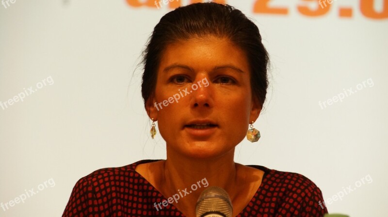 Sahra Wagenknecht Politician She Left Policy Free Photos