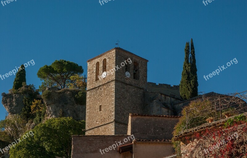 France Herald Mourèze Bell Tower Church