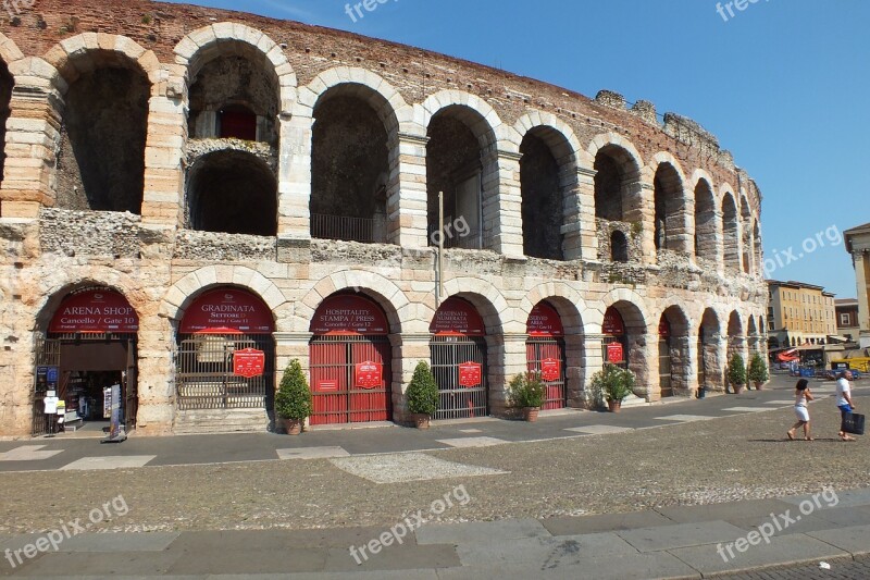 Verona Italy Arena Di Verona Antique Roman