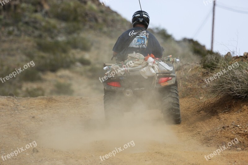 Quadricycle Usa Desert Motorbike Dust