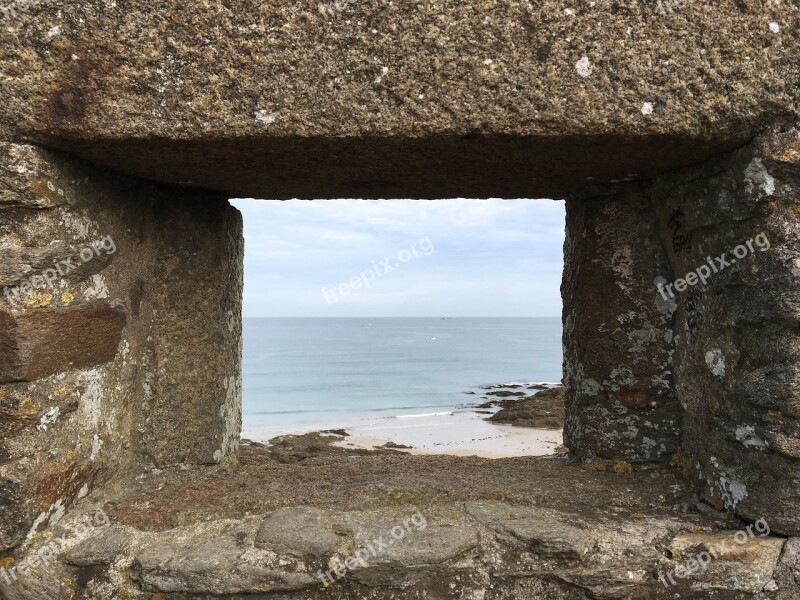 Ramparts Saint Malo Sea Wall Defence