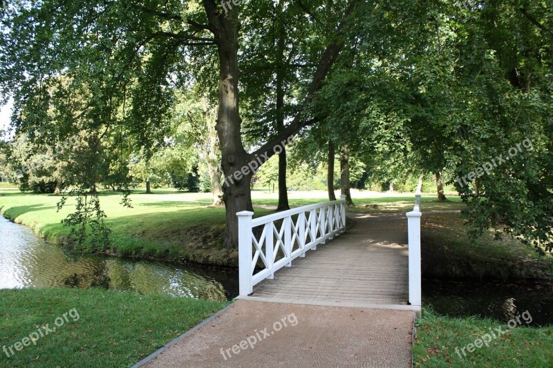 Park Bridge Nature Germany Water