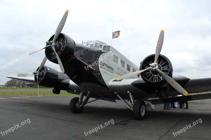 Airplane Junkers Propeller Machine Aircraft