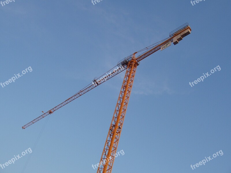 Labor Crane Work Construction Sky