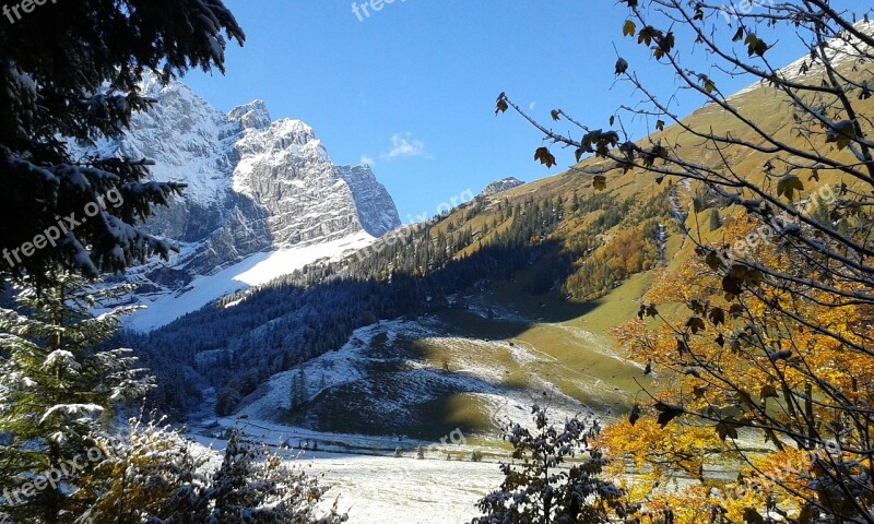 Mountains Nature Freedom Autumn Winter