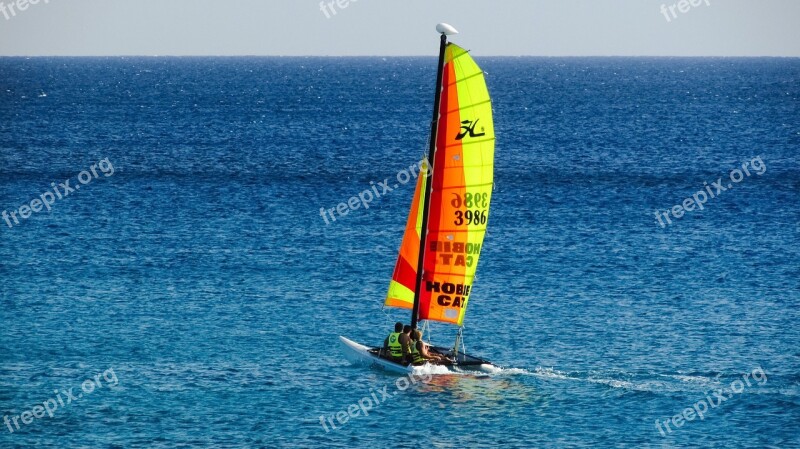 Catamaran Boat Sea Sailing Tourism