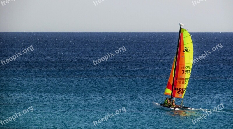 Catamaran Boat Sea Sailing Tourism