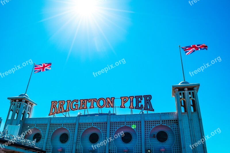 Brighton England Sky Blue Travel