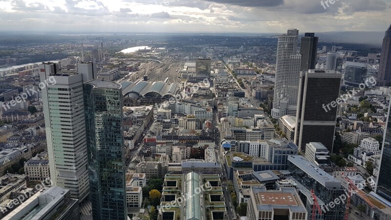 Frankfurt Main Town Center Skyscraper Frankfurt Main