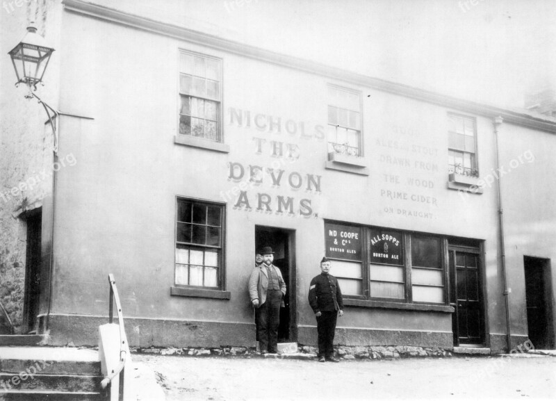 Devon Arms Pub Park Lane Steps Torquay Devon Uk 19 Century Old Photography