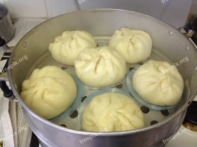 Chinese Pork Bun Home Made Food Dough