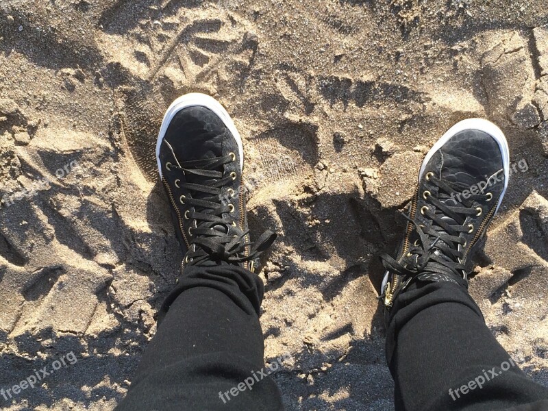 Sand Winter Beach Feet Shoes