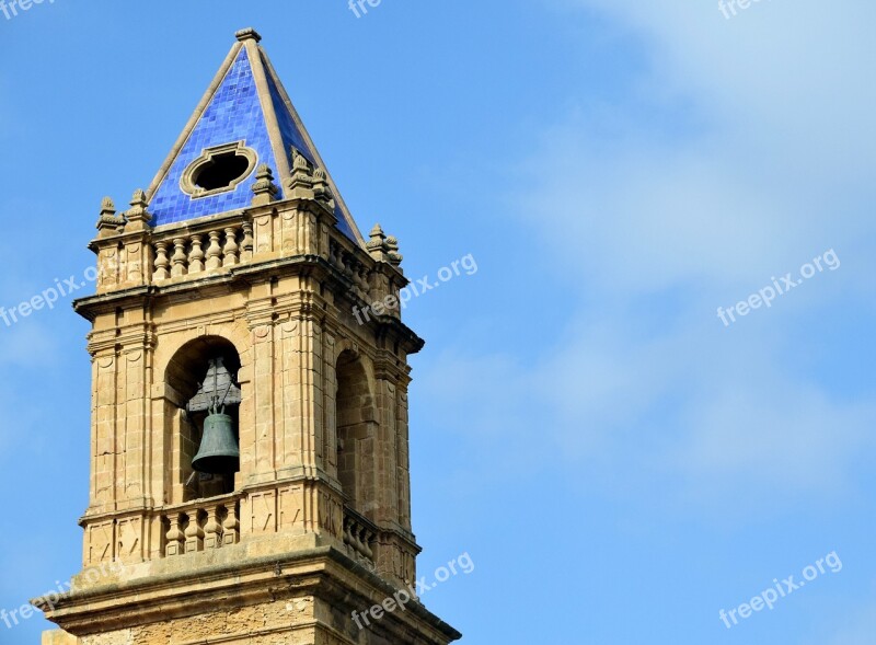 Steeple Mediterranean Church Architecture Building