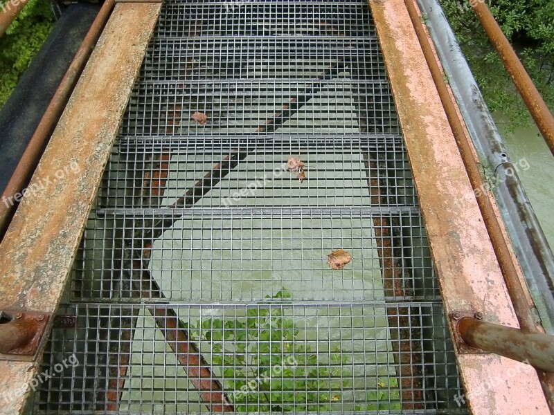 Stairs Iron Staircase Grid Gradually Metal