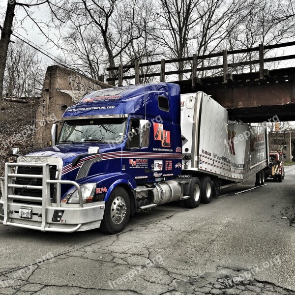 Accident Truck Bridge Vehicle Transportation