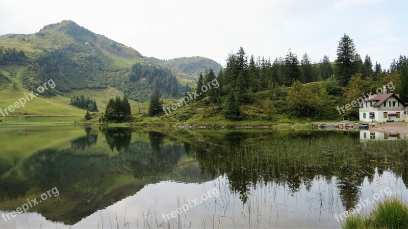 Lake Switzerland Alps Landscape Mountain