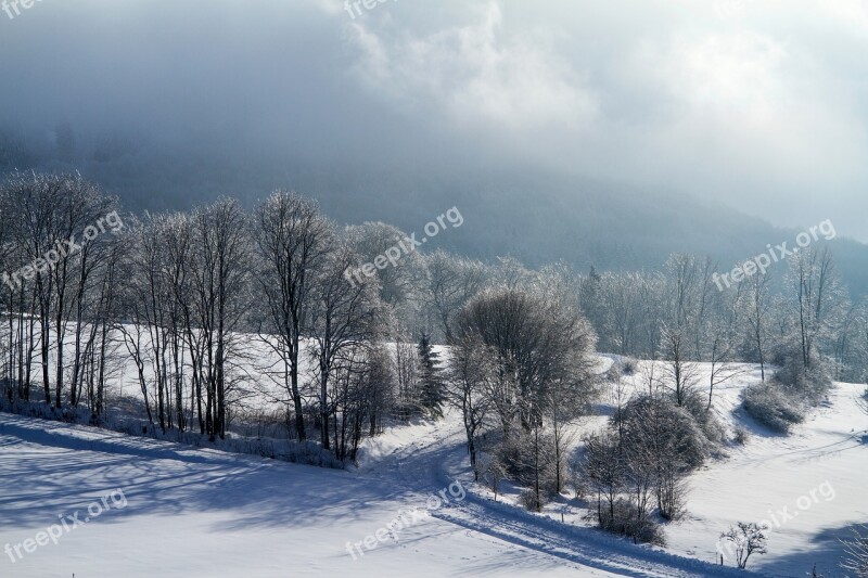 Winter Snow Wintry Hochrhoen Wasserkuppe