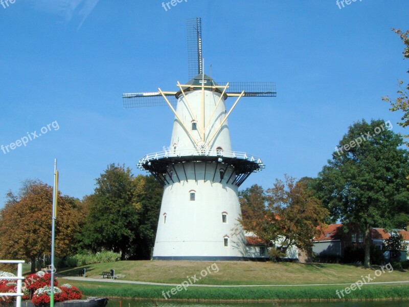 Mill Zealand Netherlands Nature Wind Mill