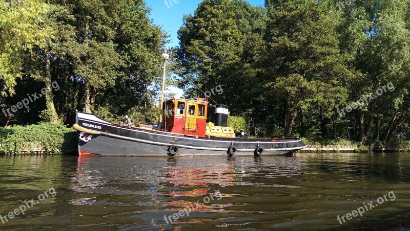 Boat Water Friesland River Vessel