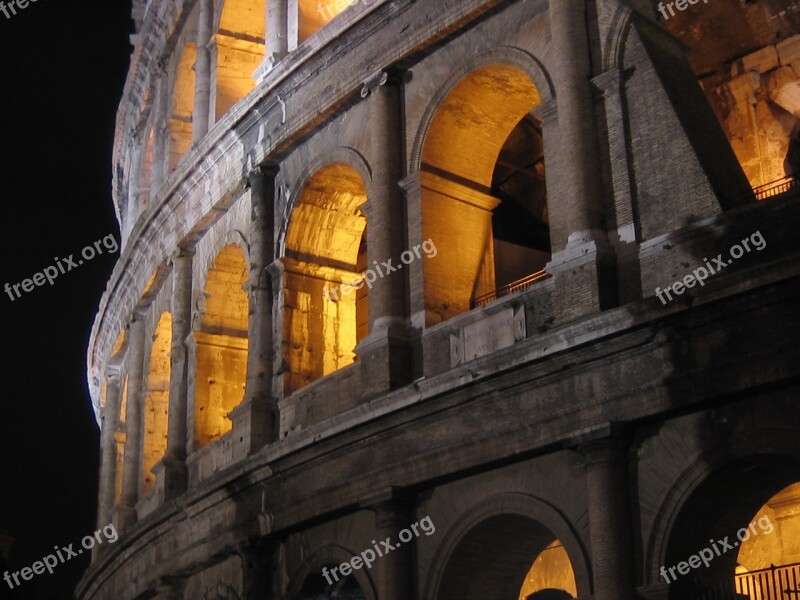 Italy Rome Architecture Colosseum Roman Forum