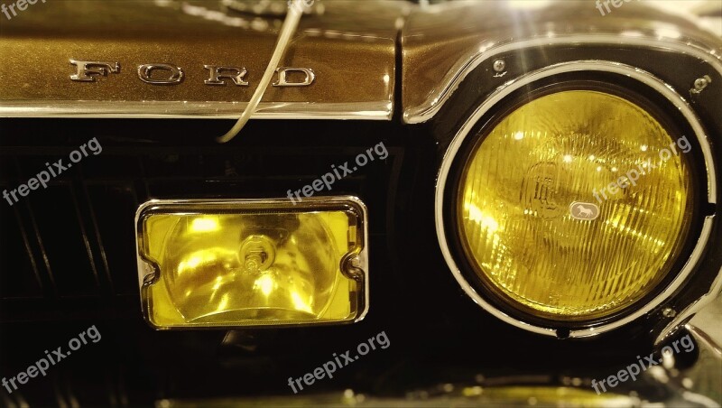 Ford Car Vintage Classic Front Light