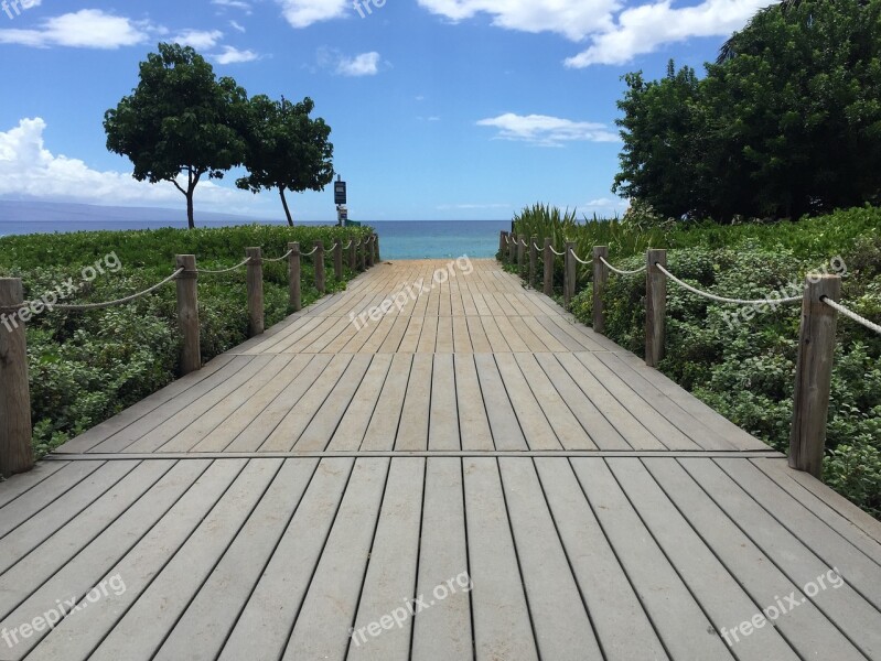 Boardwalk Maui Ocean Tourism Landscapes