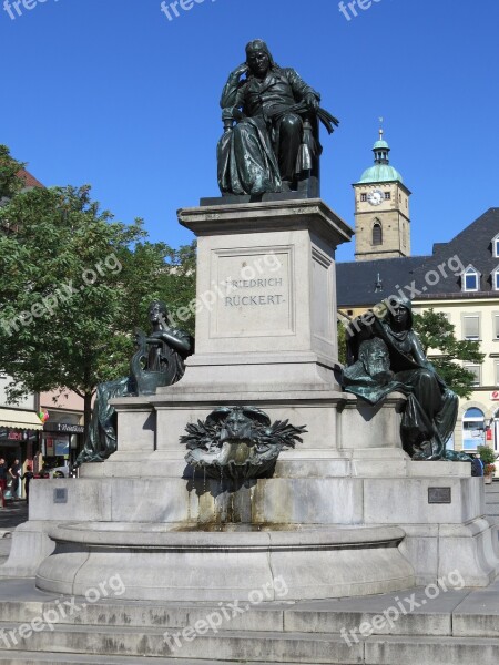 Schweinfurt Rückert Friedrich Monument Swiss Francs Free Photos