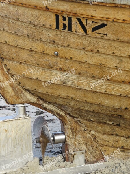 Boat Binz Propeller Wood Rügen