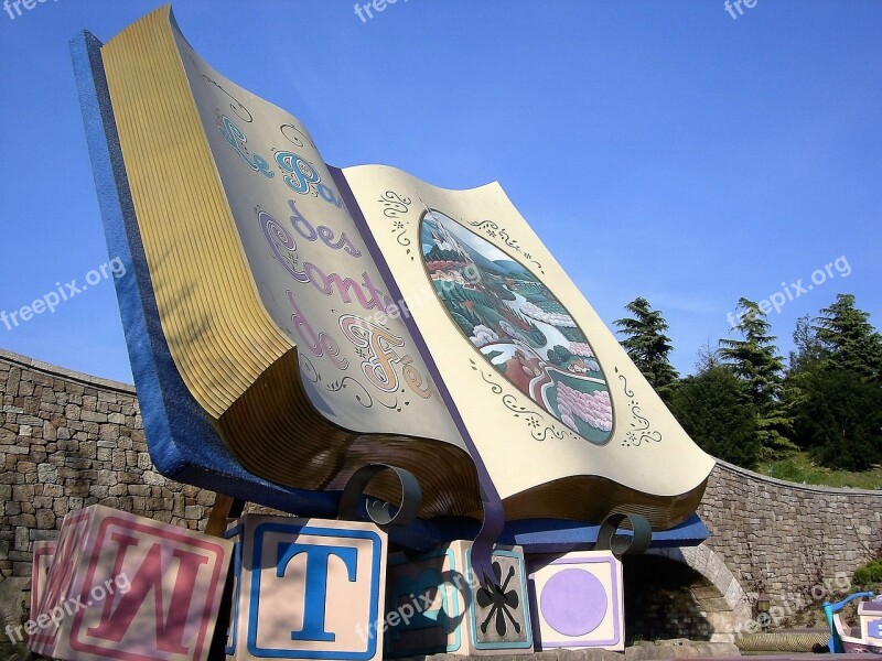 Book Read Storybook Letters Disneyland Paris