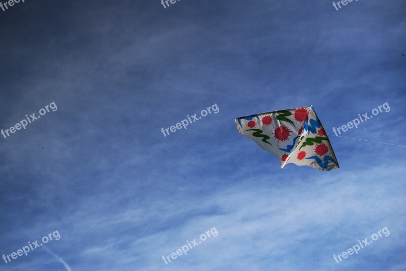 Kite Sky Clouds Nature Air