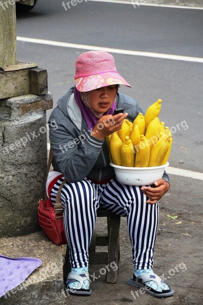 Portrait Bali Woman Indonesian Face