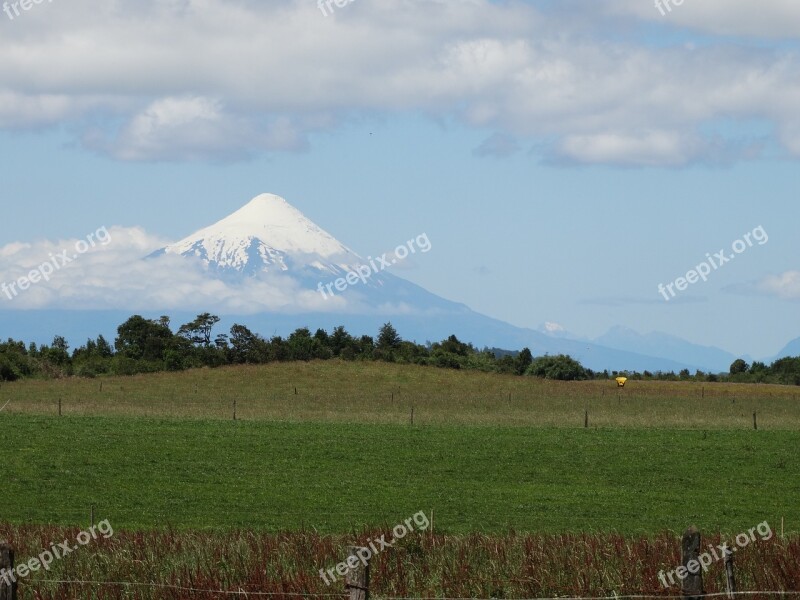 Puerto Varas Volcano Osorno Clouds Osorno Volcano