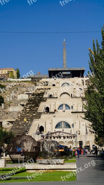 Yerevan Cascade Armenia Architecture Landmark